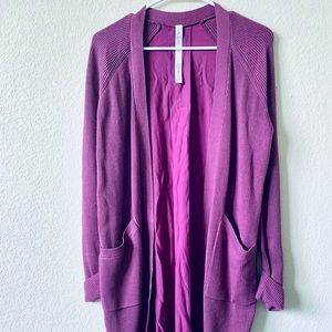 Lululemon Long Line Knit Cardigan